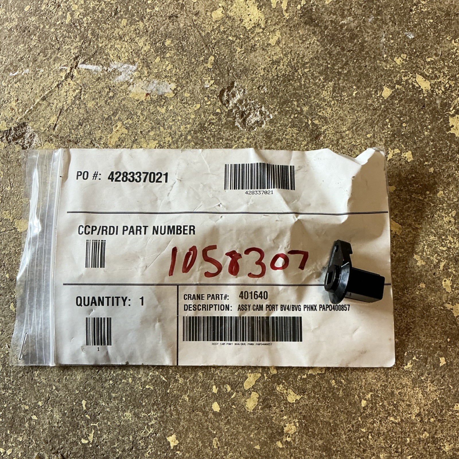Cam Port BEV MAX 4 WITH MAGNET 401640 - 1PC - NEW