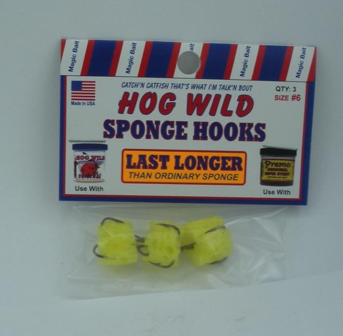 Magic Bait 22-48 7721 Catfish Size 6 Sponge Treble Hooks