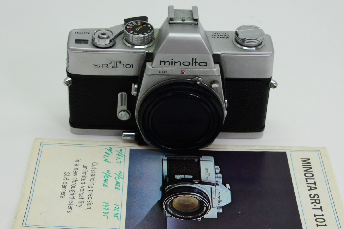 Minolta SR-T 101 35mm SLR Film Body For Parts or Repair (NJL018774)