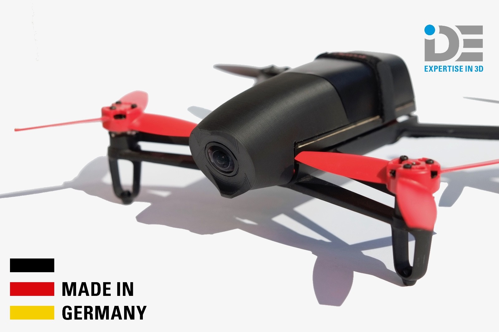 Parrot Bebop Drone 1 plastic hood nose BLACK - Made in Germany