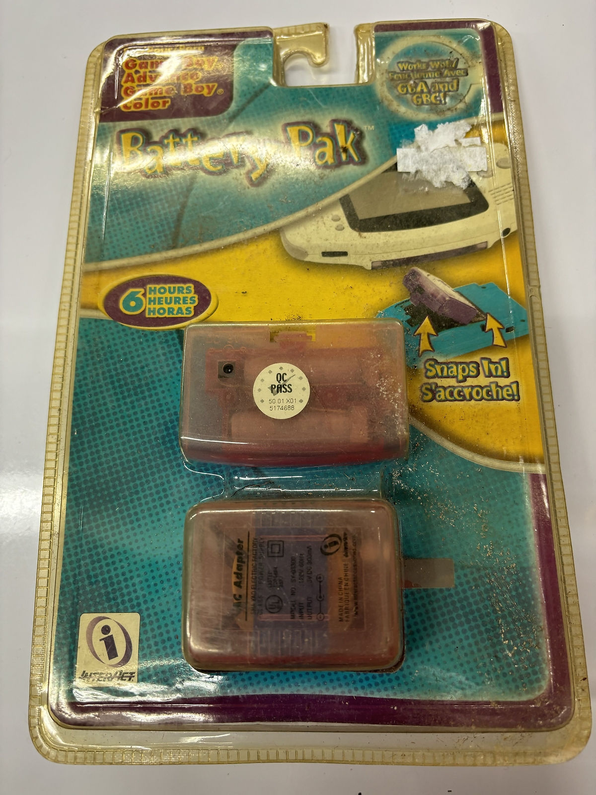 InterAct Game Boy Advance Battery Pak (Crystal Rose) (Game Boy Advance)
