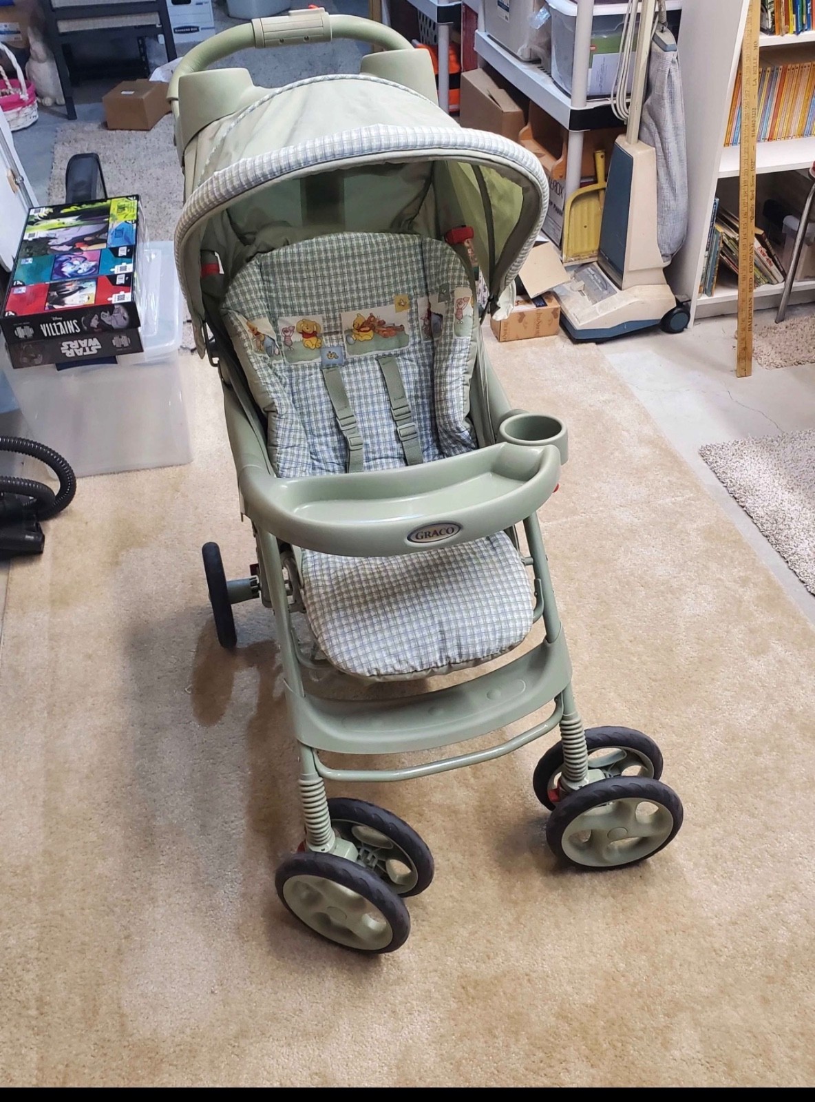 Graco Single Baby Stroller Green y2k Winnie the Pooh