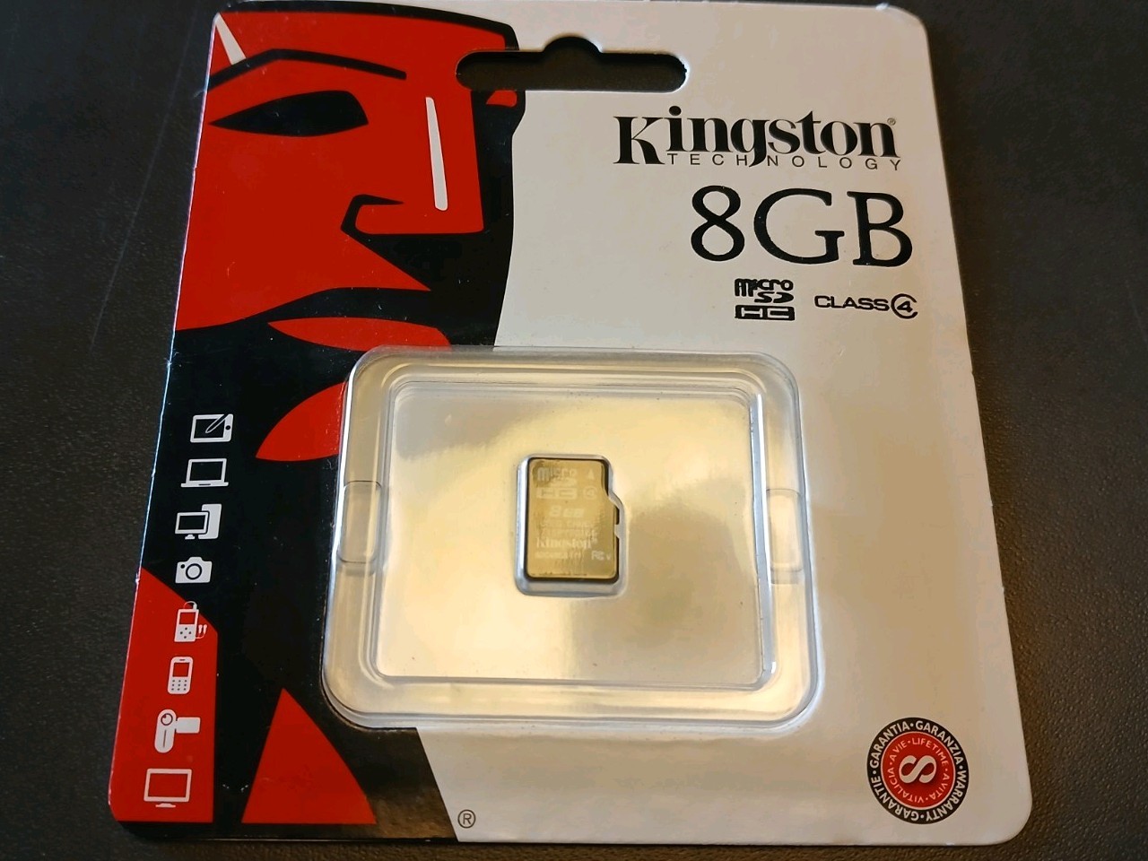 Kingston 8GB MicroSDHC Class 4 New In Package