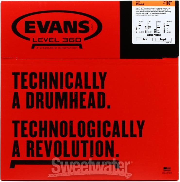 Evans G2 Coated Drumhead - 16"