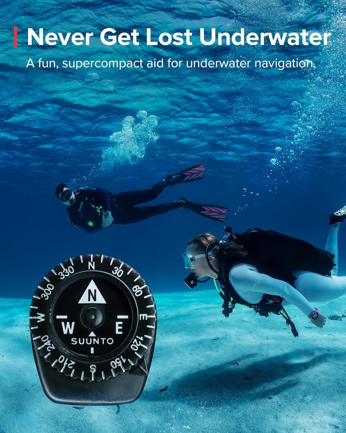 Multifunctional Compass, Northern Hemisphere, Compact Waterproof Navigation C...