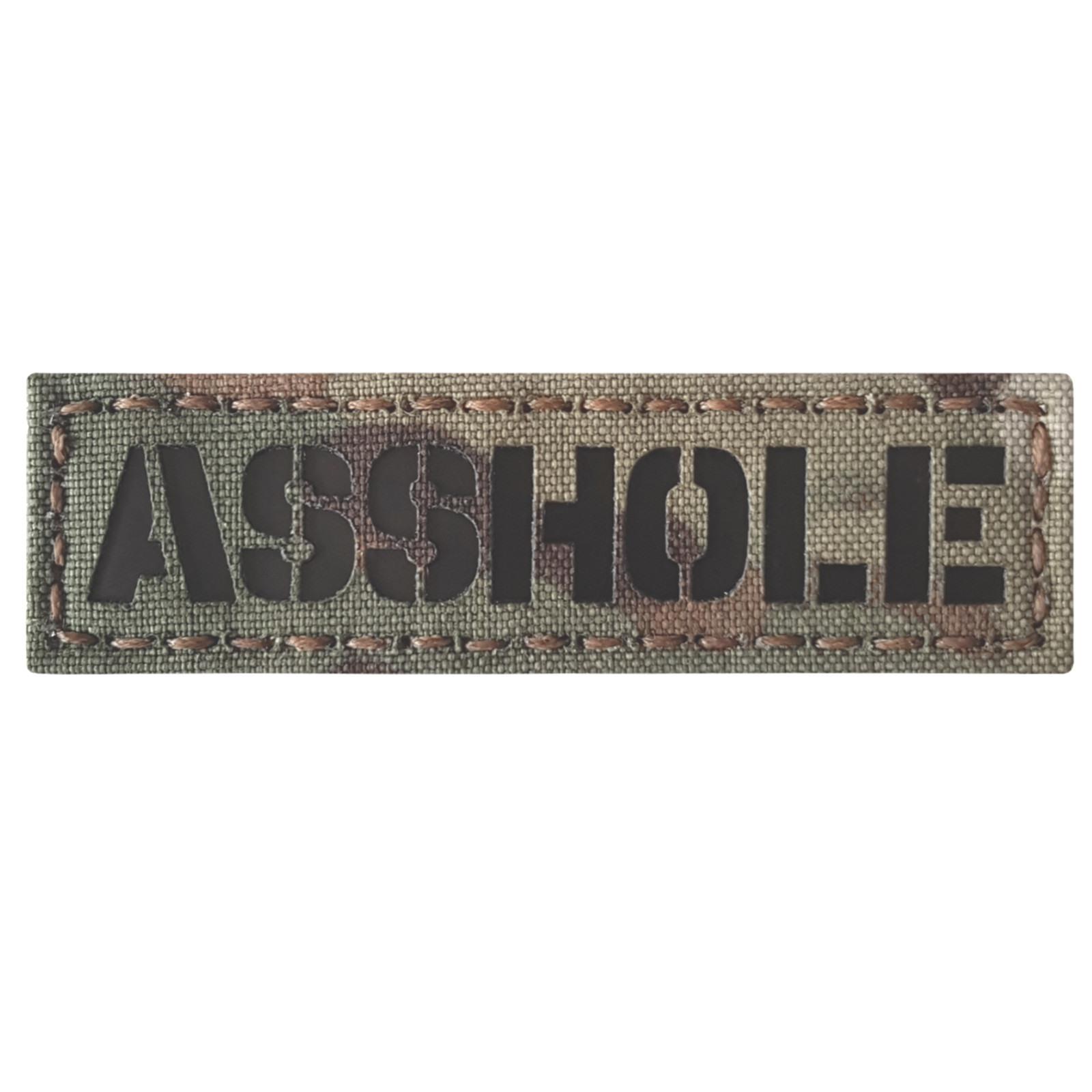 @sshole infrared IR multicam tactical 1x3 5 tab callsign laser fastener patch