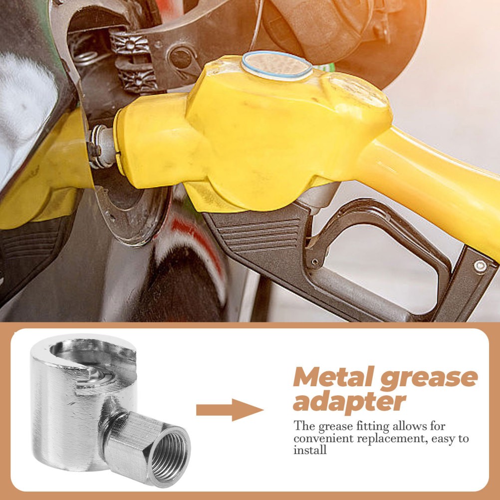 Flat Button Oil Gun Head Grease Fitting Fittings Adapter Coupler