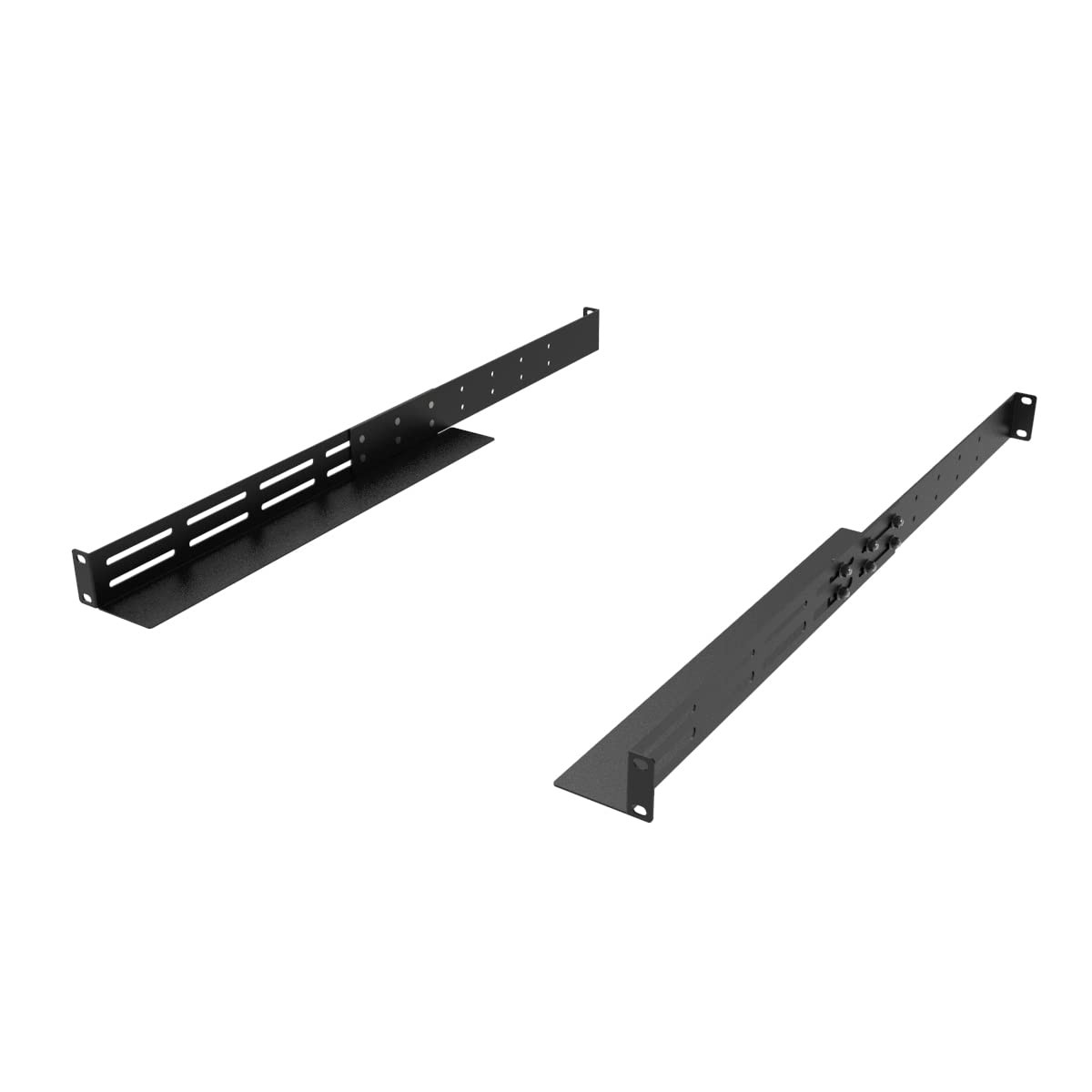 1U Universal Rack Mount Rails, 4-Post 16-29" Adjustable Depth, Metal Server Rail