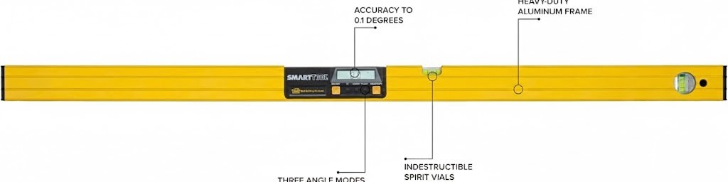 48 in Digital Level Angle Slope Measuring Smart Tool w Sensor Technology & Case