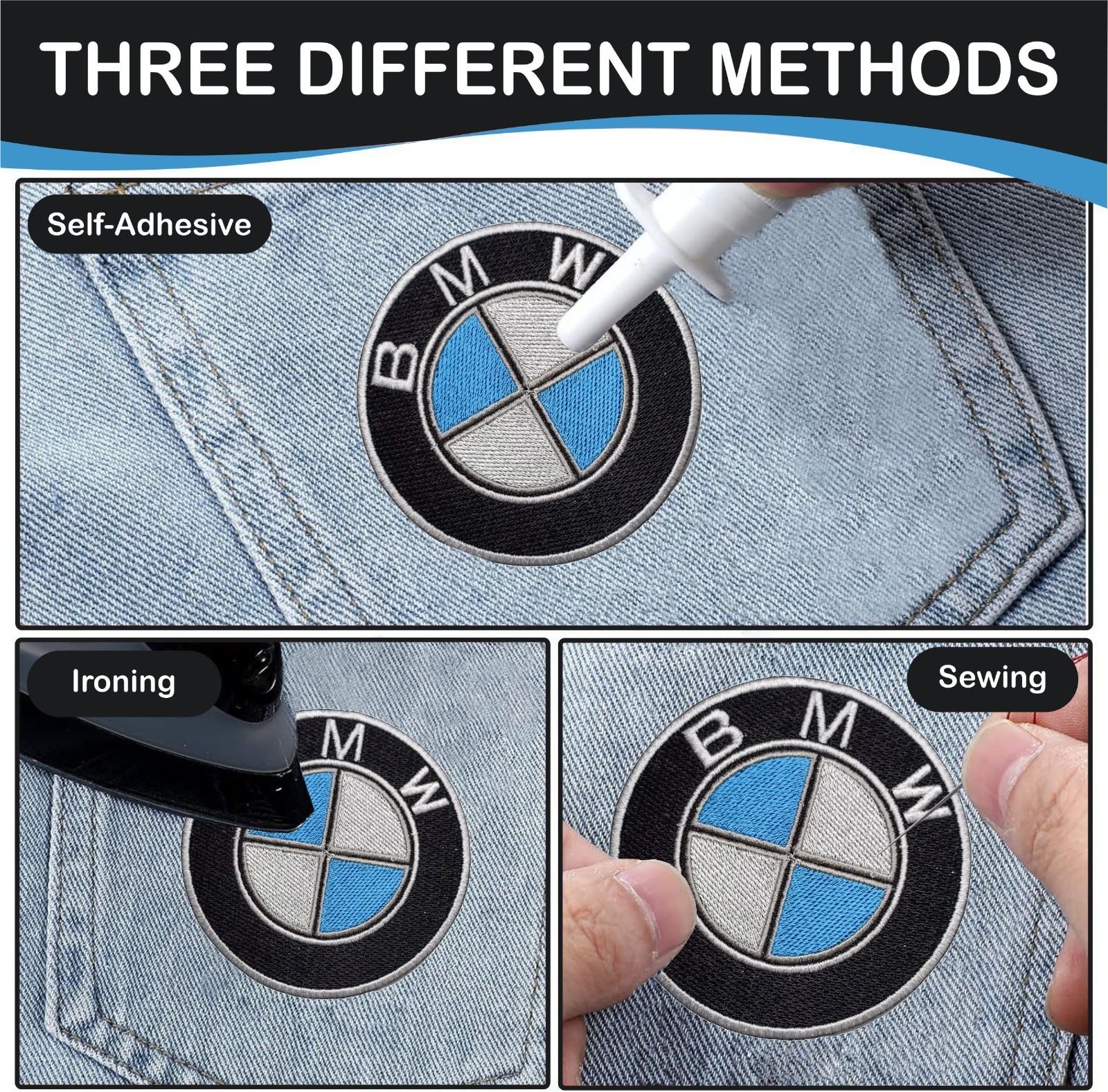 BMW Automative Car Brand Logo Iron On Patch-Sew Patch-Embroidered Patch