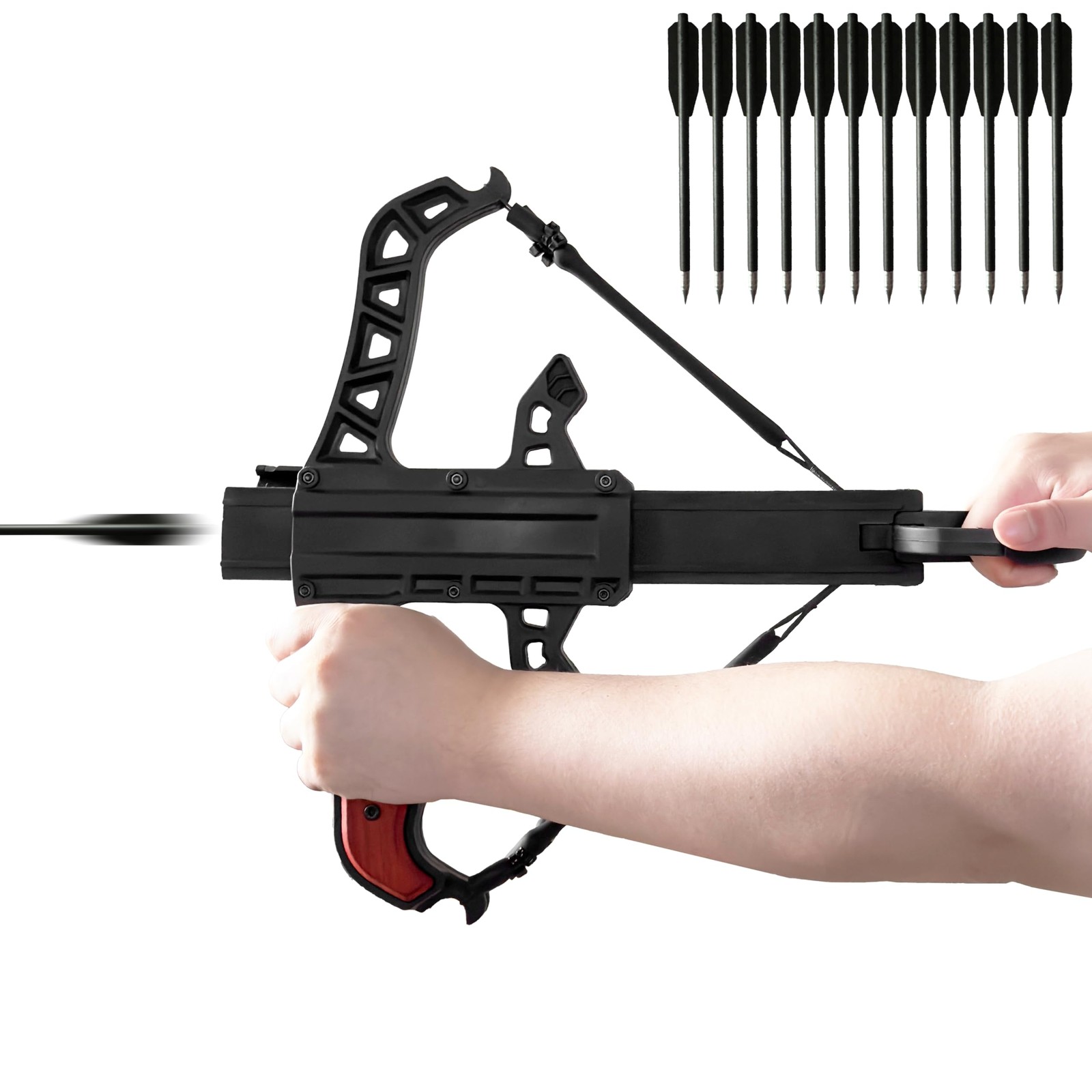 Repeating Compound Bow with 12 Arrows Perfect for Competitive Archery and Out...