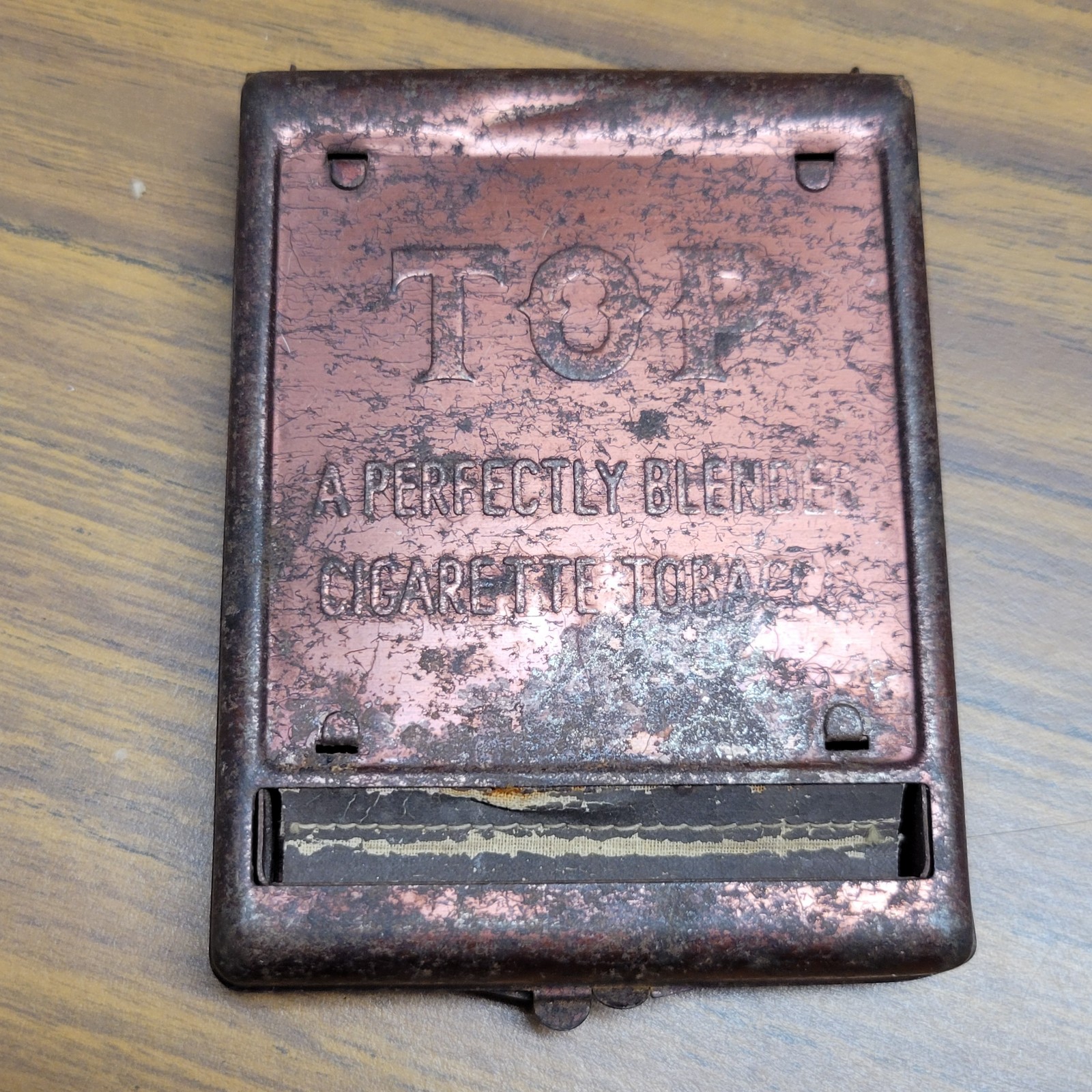 Vintage Top Blue Cigarette Roller Perfectly Blended Tobacco Rolling Machine