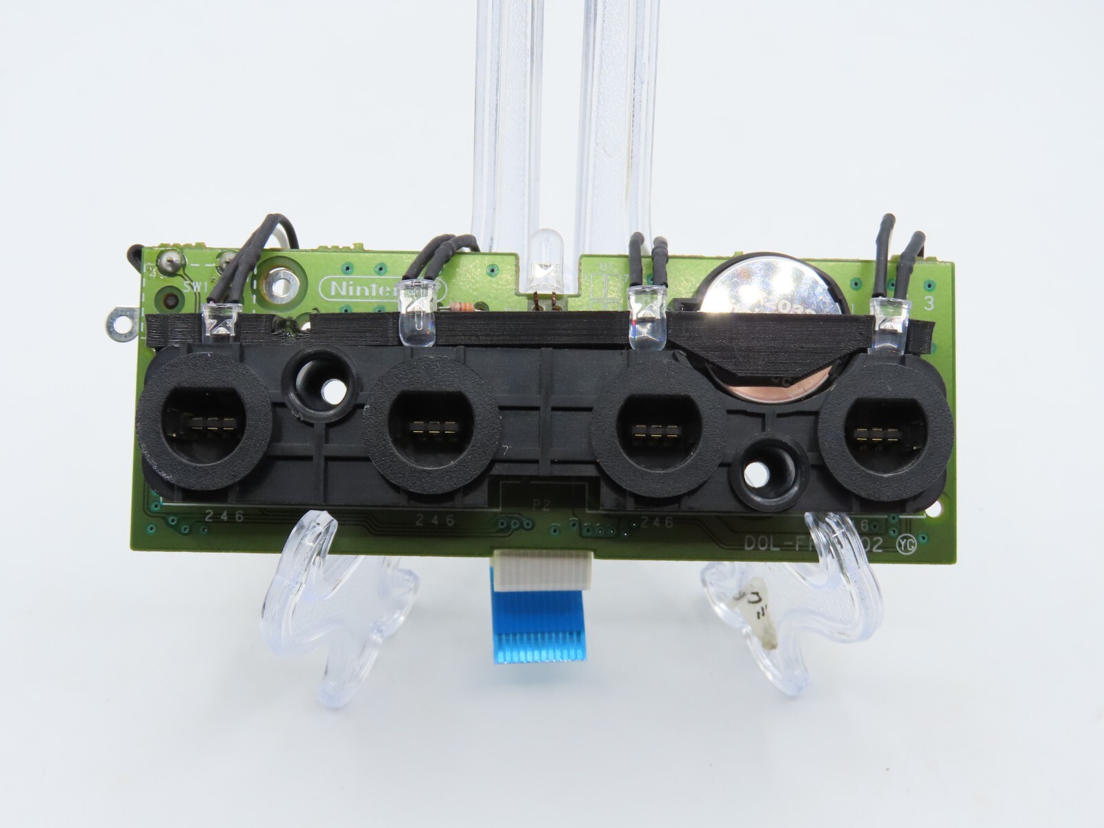 Nintendo GameCube WHITE LED Light Mod Modification Controller Port w/ new batt