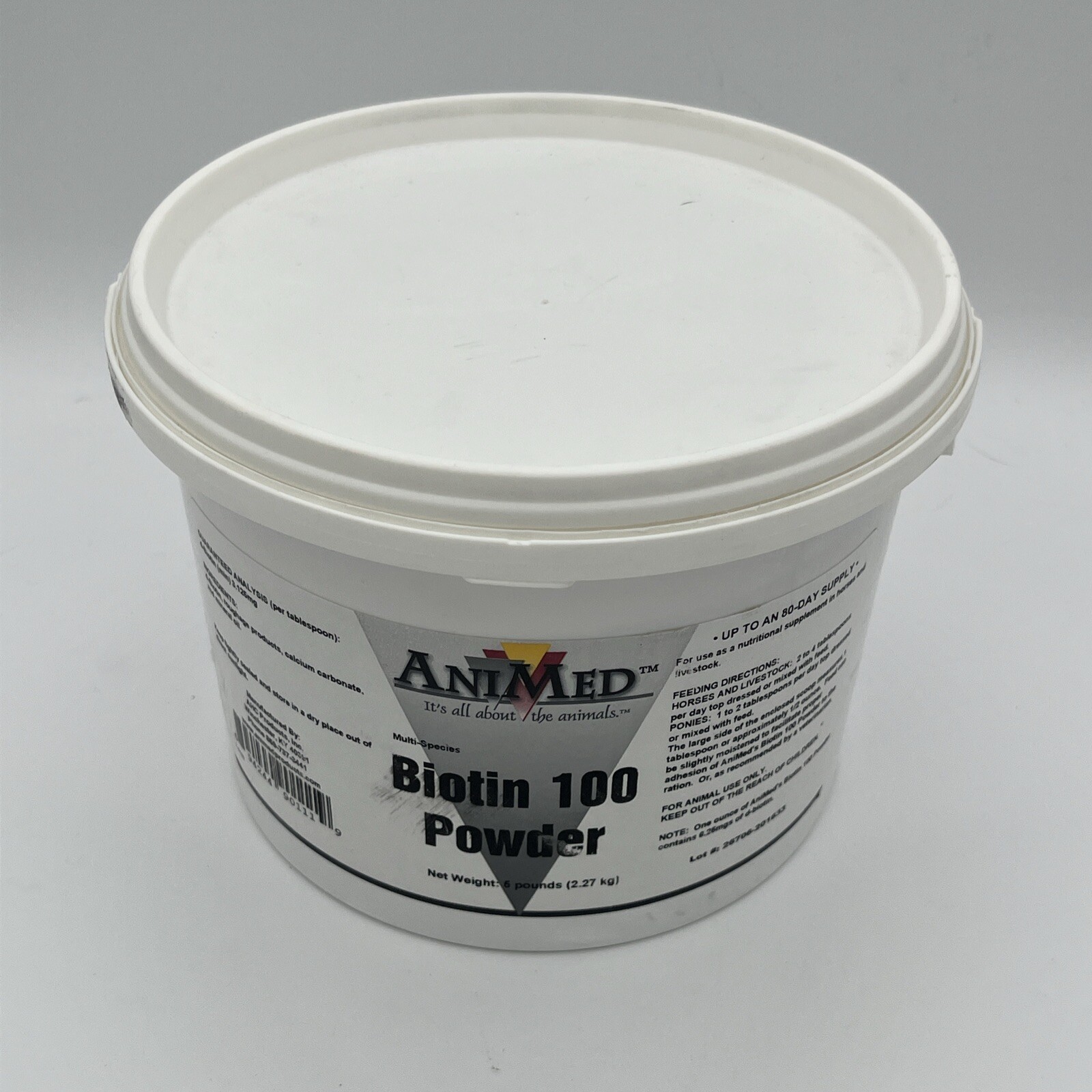 AniMed Biotin 100 Powder 5 Pounds