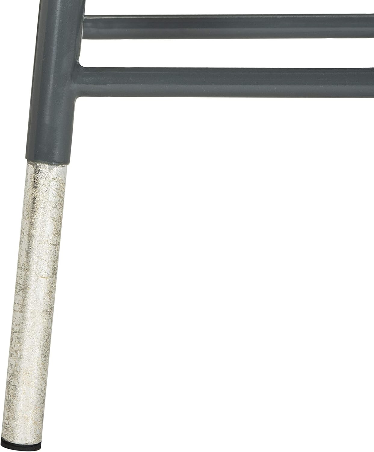 Home Collection Kenzie Grey & Silver 24-inch Counter Stool