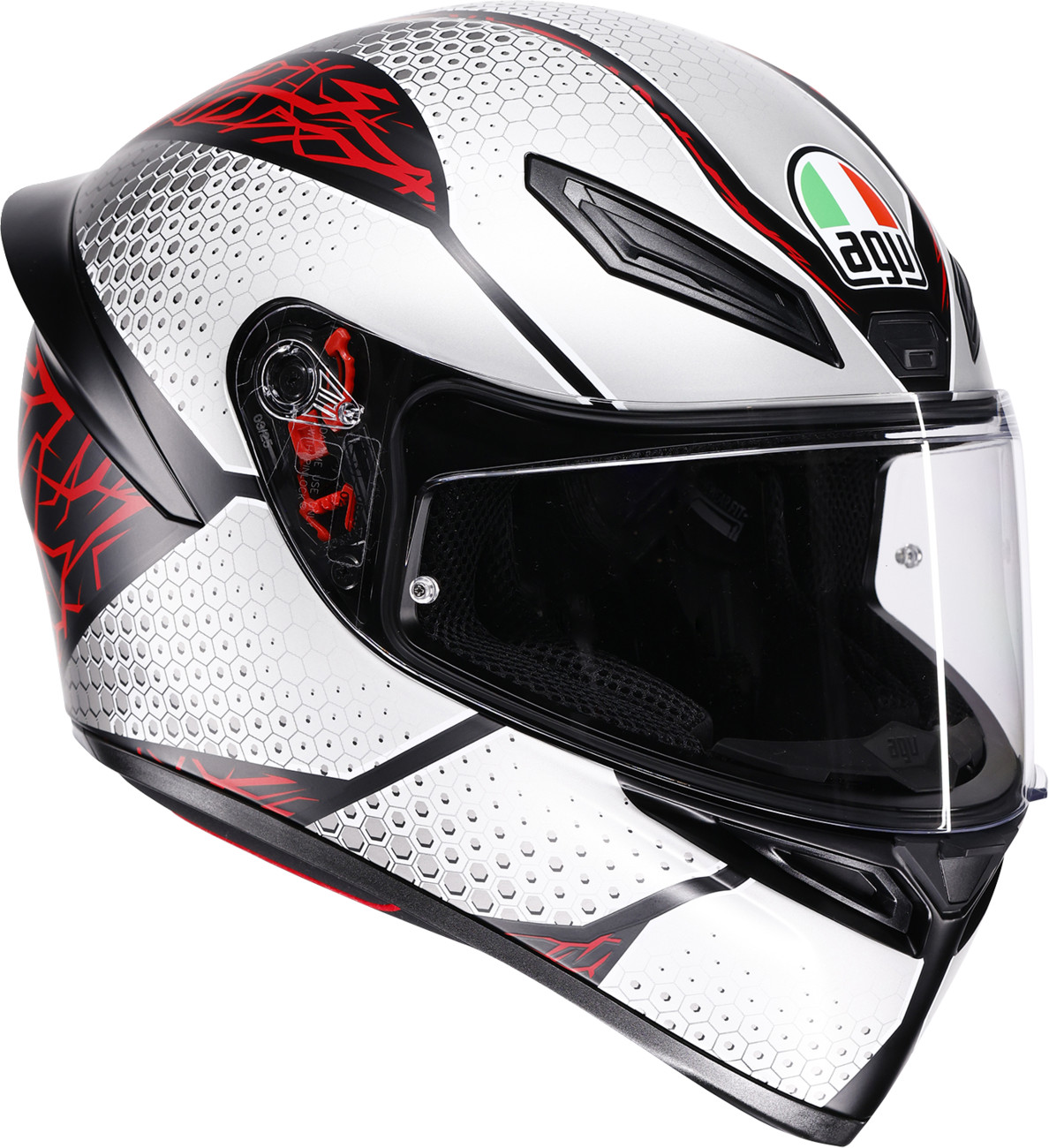 AGV For K1 S Helmet - Speedarmor - Matte Black/Gray/Red - 2XL 2118394018-073-XXL