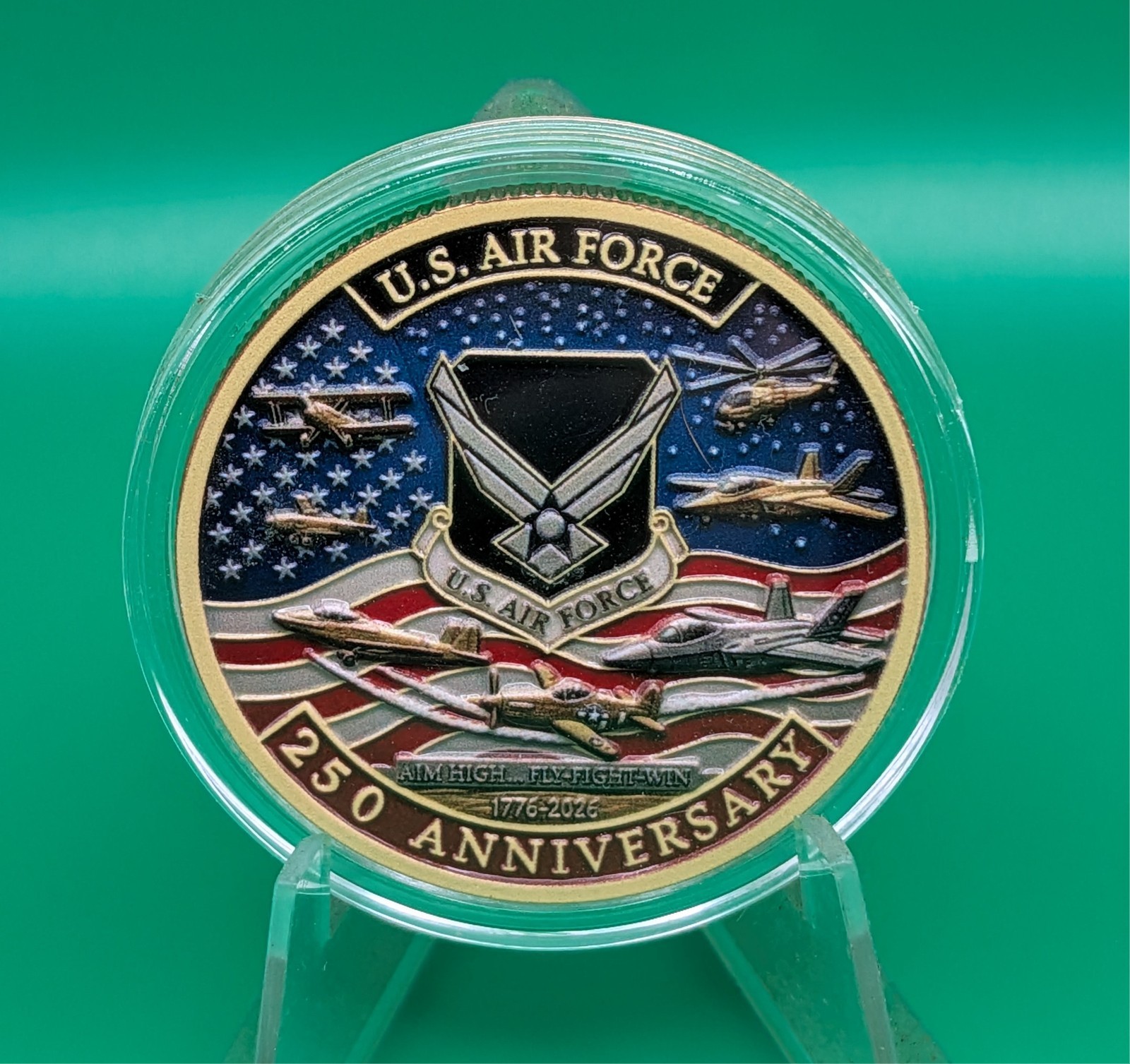 250th Anniversary US Air Force Challenge Commemorative Coin  1oz .999 Copper