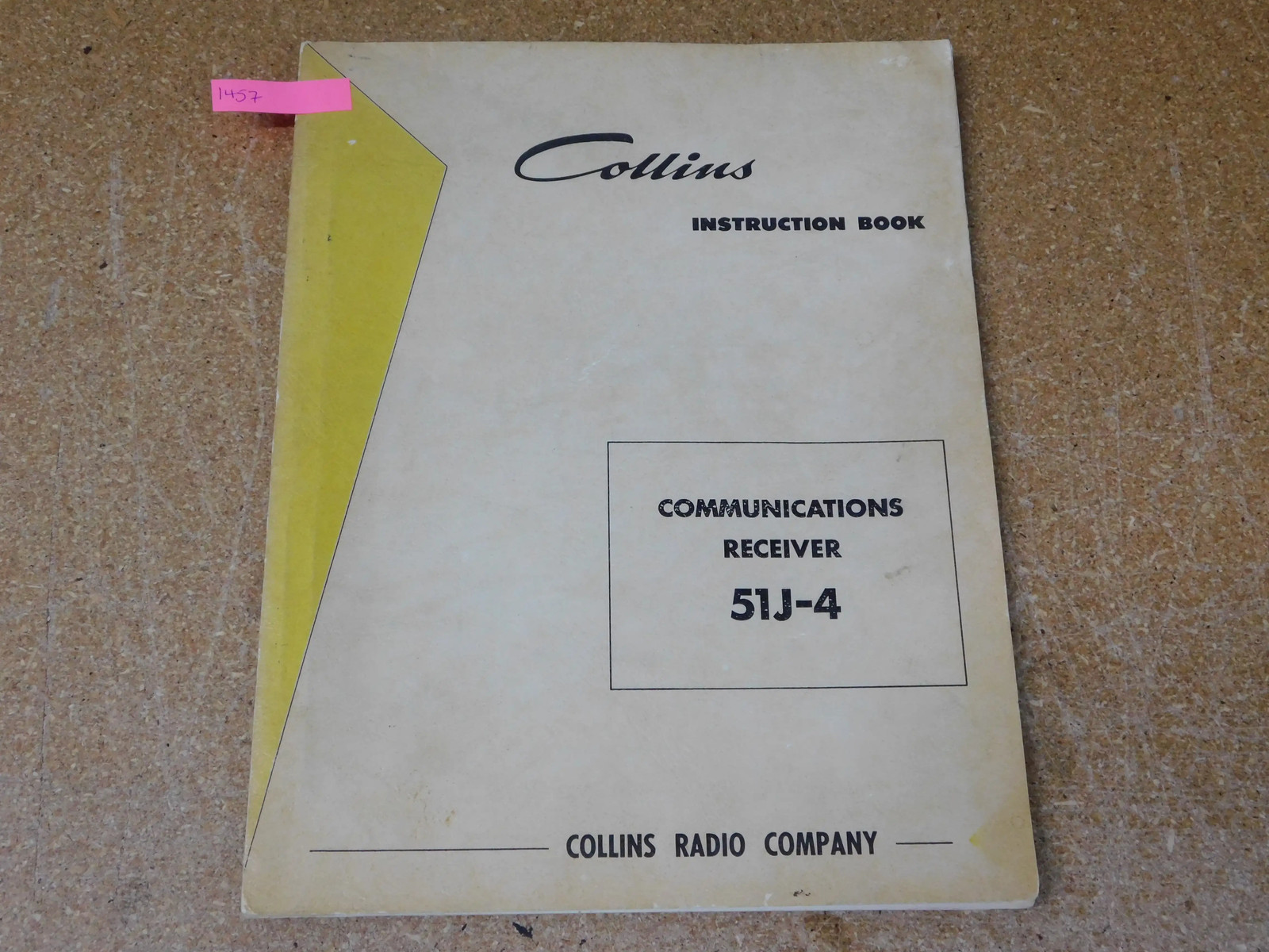 Collins Radio 51J-4 Communications Receiver Instruction Manual (original)