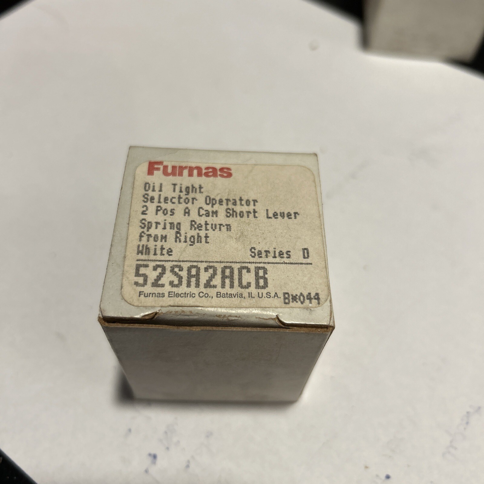 Furnas 52SA2ACB 2 Position Selector Operator Spring From Right New Siemens