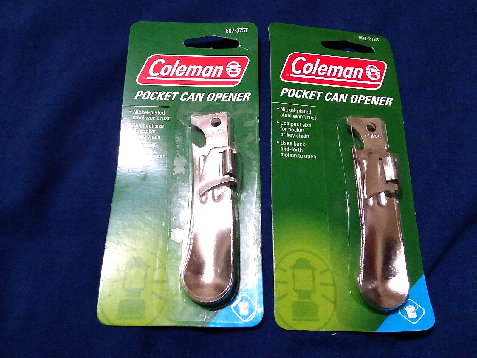 4 NEW Coleman Pocket Can Opener Nickel Plate Steel (Wont Rust) Camping Survival