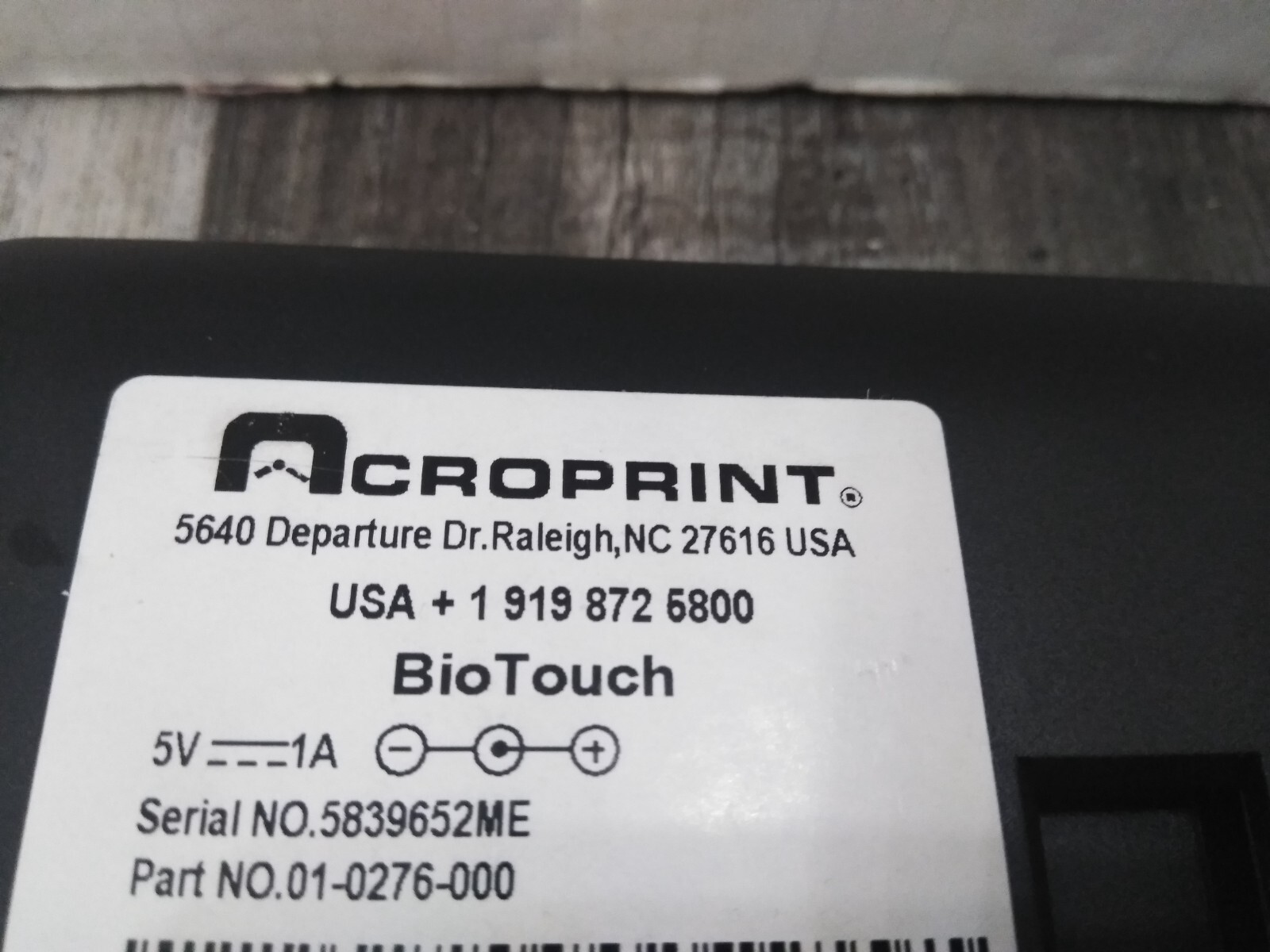 Acroprint BioTouch Black Automatic Biometric Fingerprint Time Clock ( TOUCH-PAD)
