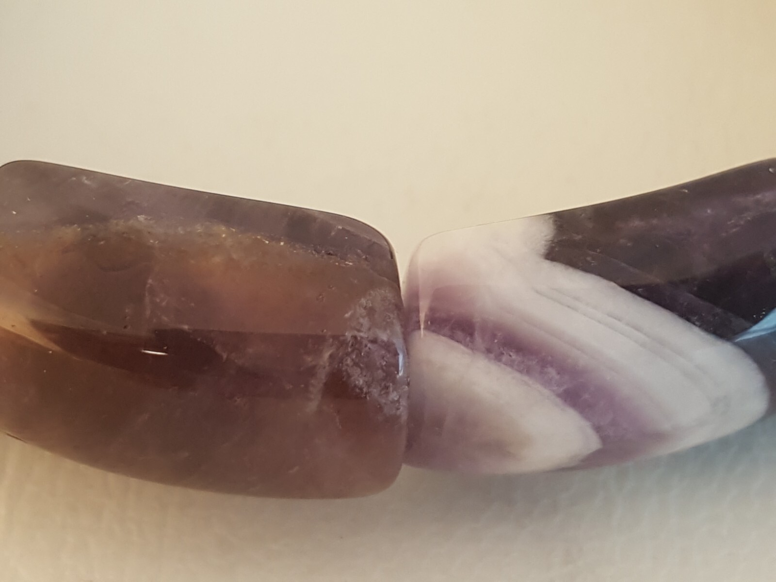 Amethyst stretch bracelet artisan handcrafted