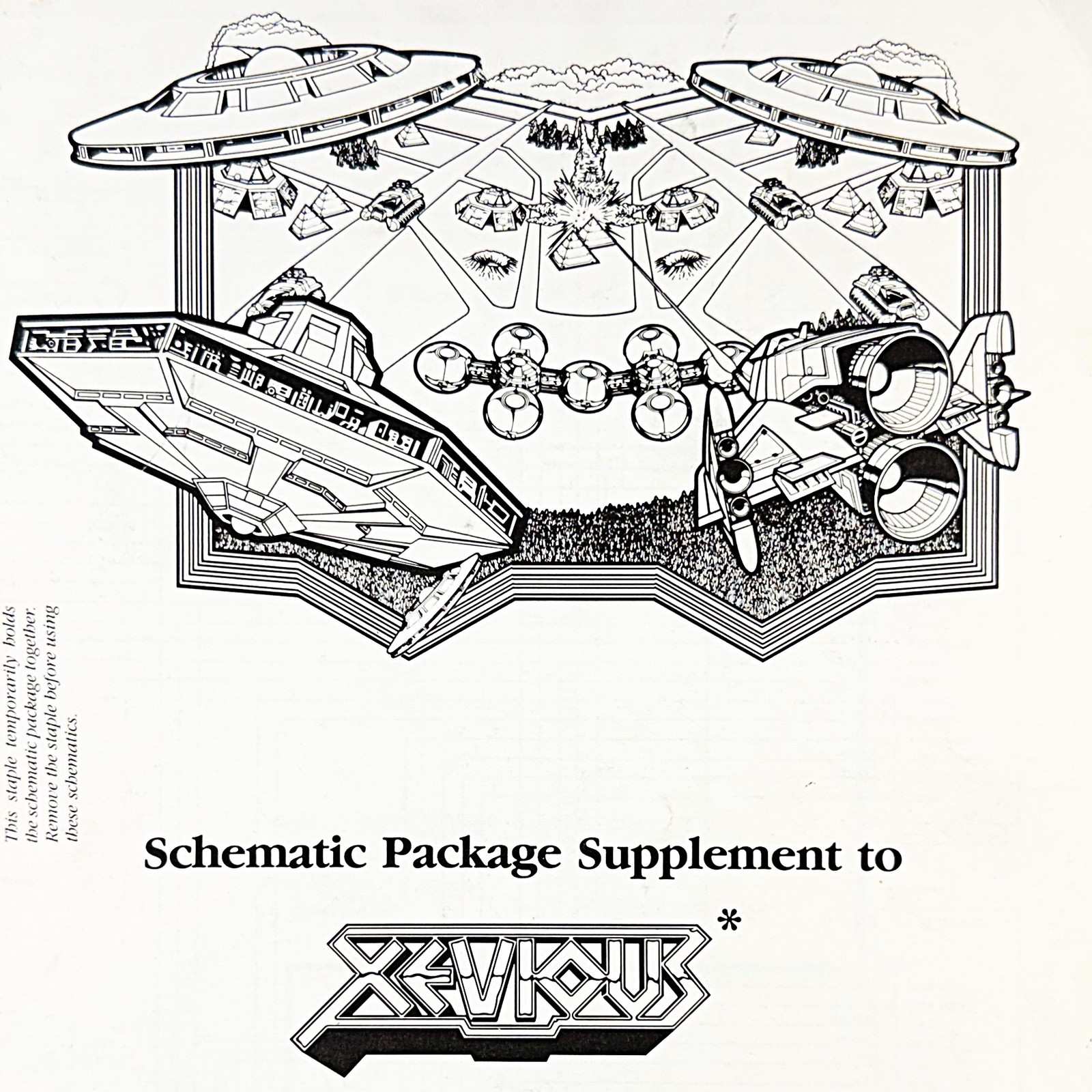 Atari Xevious Arcade Video Game Manual Schematics ORIGINAL