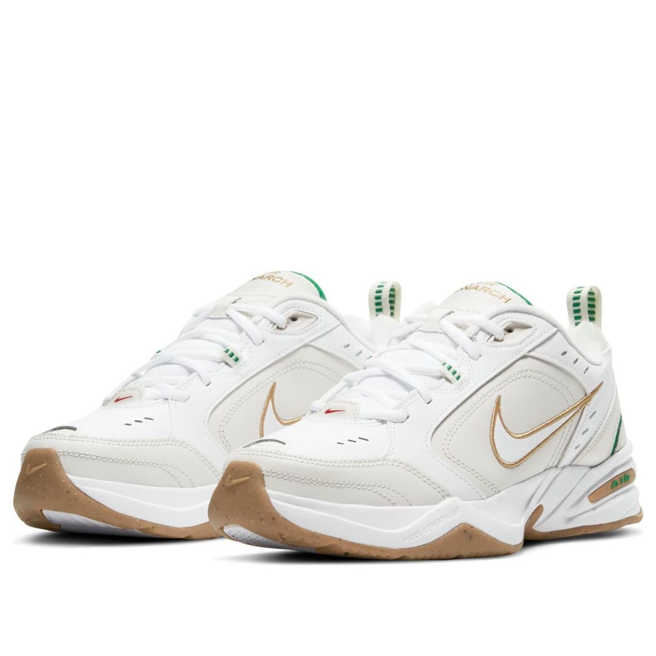 Nike Air Monarch IV 4 White Metallic Gold Phantom Green 415445-103 Men's