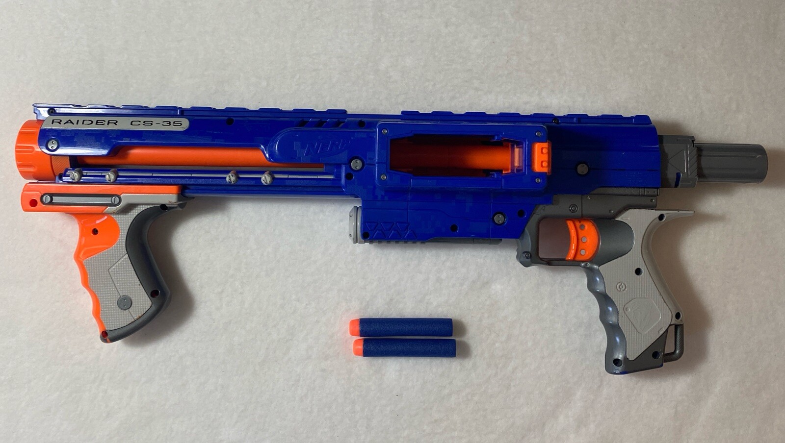 NERF N-Strike CS-35 Soft Dart Blaster Gun Base Unit No Magazine Tested & Works