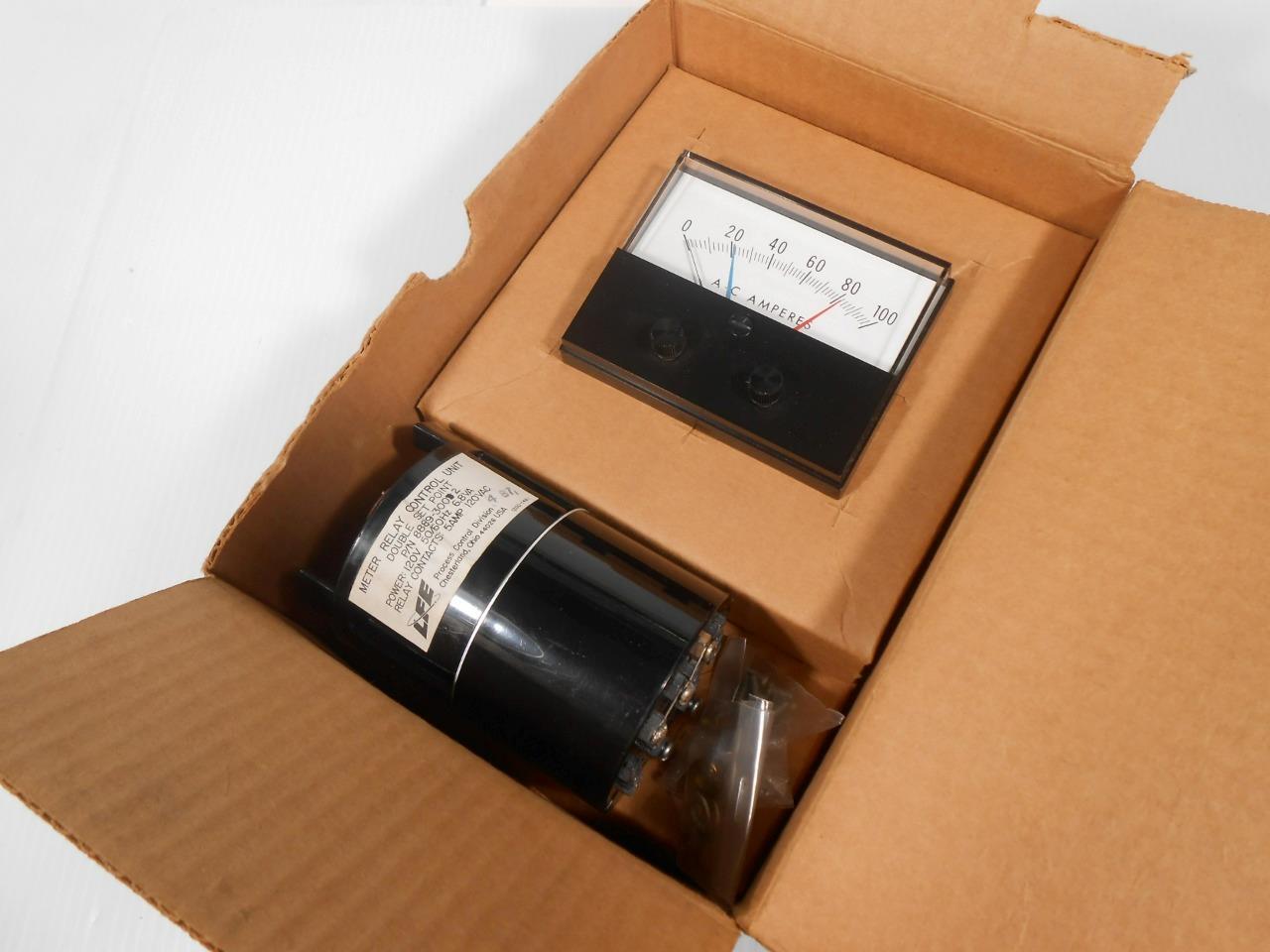 LFE 8889-0002 METER RELAY CONTROL UNIT with 0-100 AC AMPERS METER