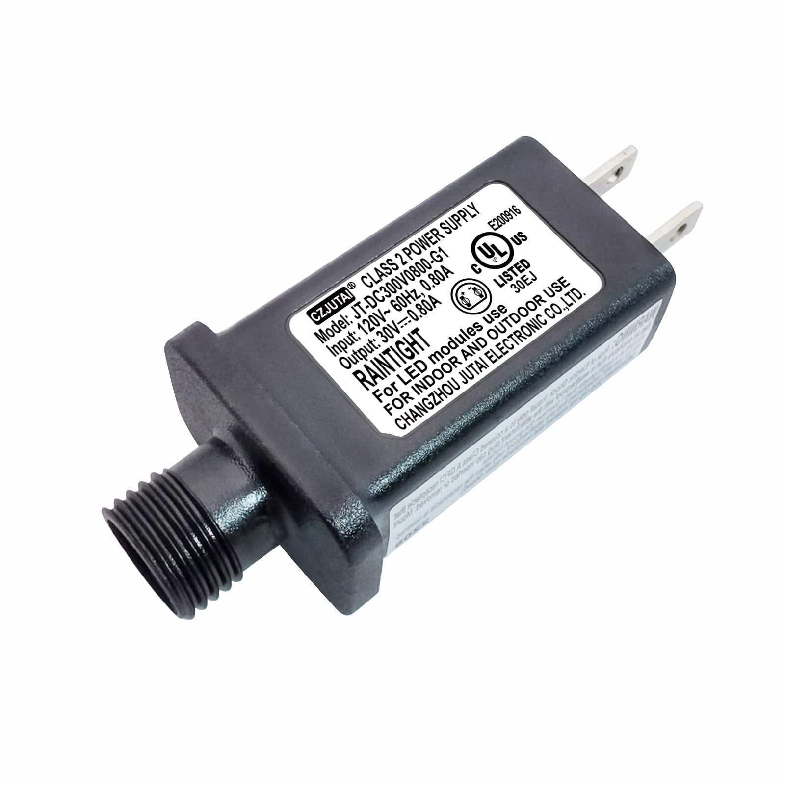 CZJUTAI JT-DC300V0800 Premium 30V 0.8A 24W LED Power Supply - Class 2 Transfo...