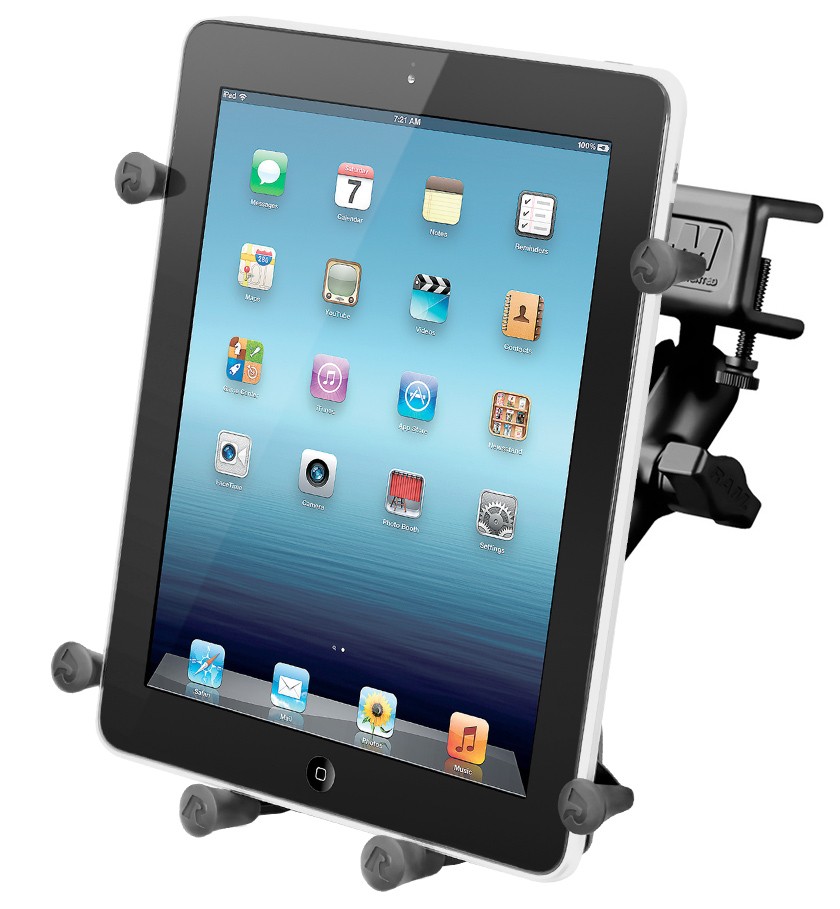 RAM Glare Shield Clamp Mount w/ X-Grip Holder f/ 9" - 10" Tablets RAM-B-177-UN9U