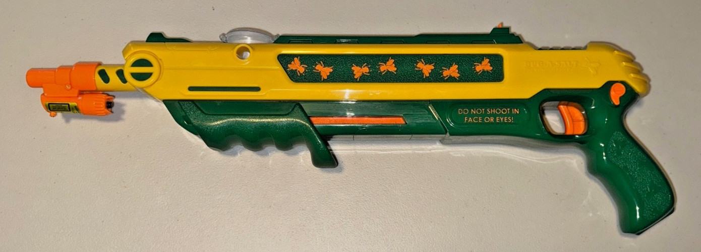 Bug-A-Salt Lawn and Garden Original Non-Toxic Salt Gun Green/Yellow with Laser