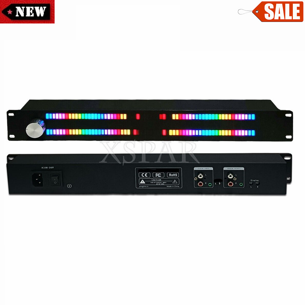 Music Spectrum Display Rhythm Light VU Meter Supports Voice Control LED64X2