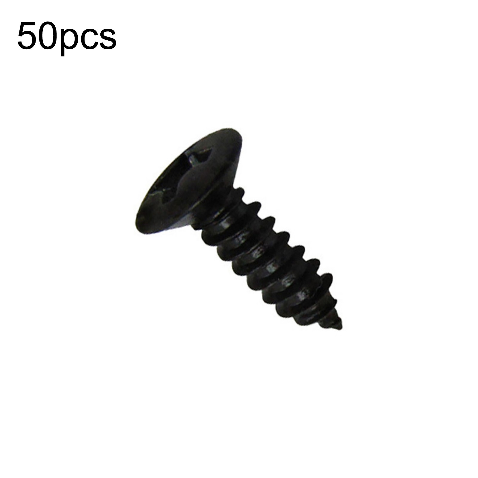 50Pcs Black Electric Guitar Bass Pickguard Screws For Fender Strat/Tele