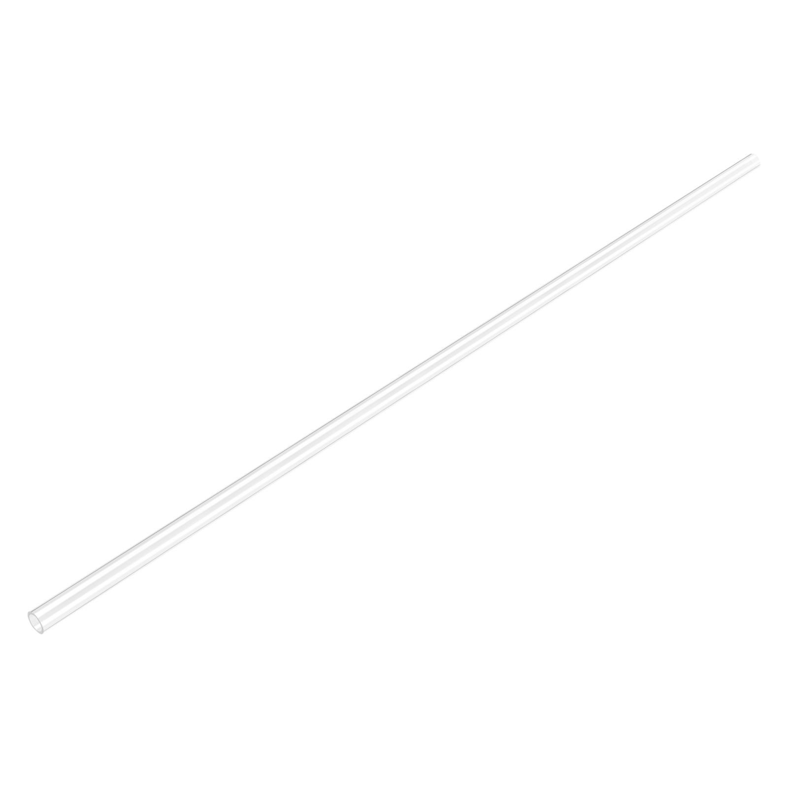 PC Rigid Round Clear Tubing 6mm ID x 8mm OD x 610mm Length Plastic Tube