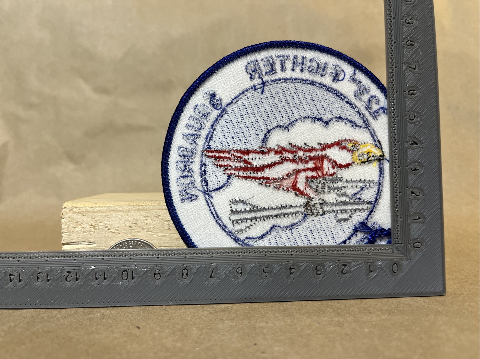 123rd Fighter Squadron Redhawks Iron on Sew on Patch