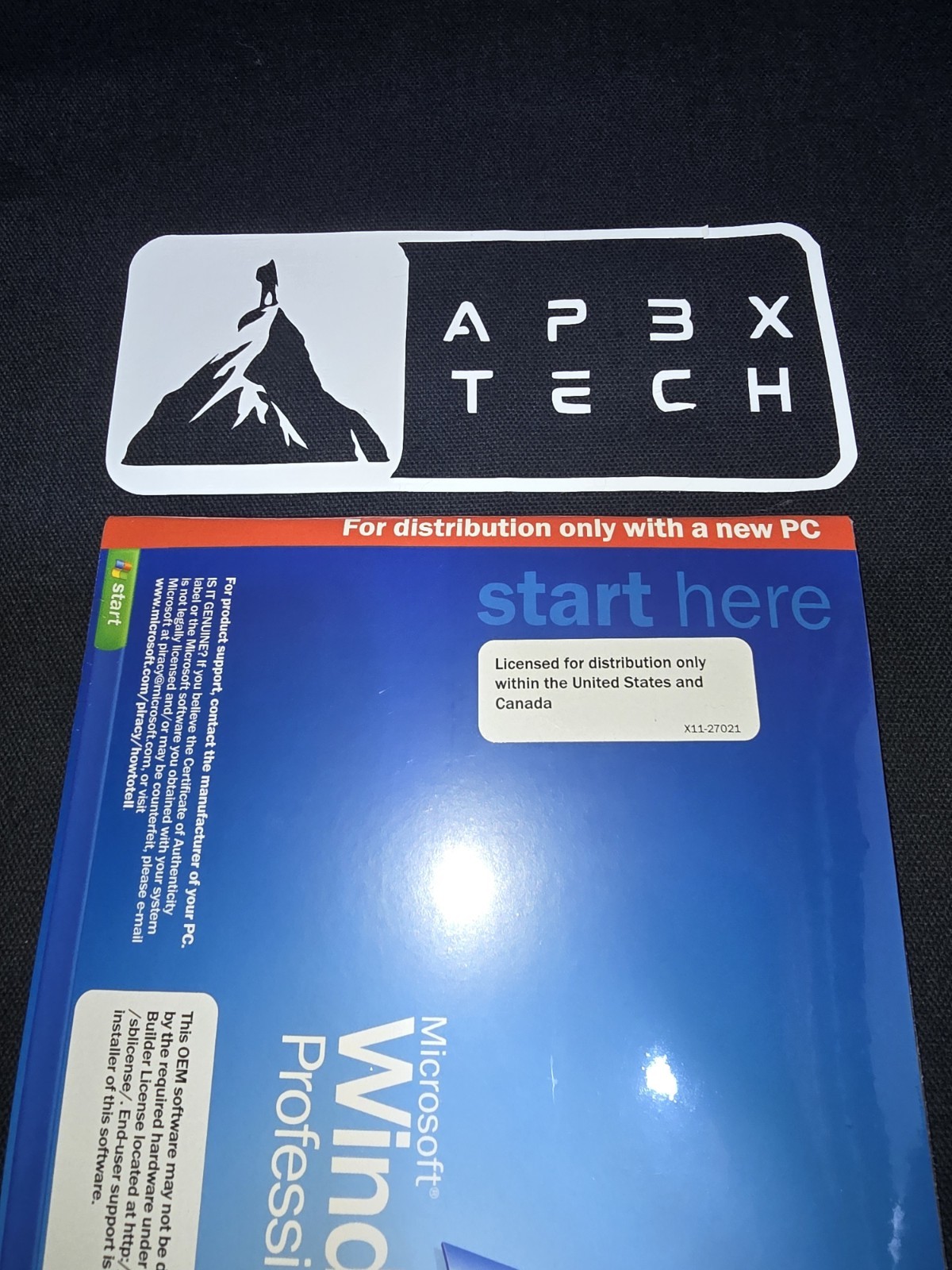 MICROSOFT WINDOWS XP PROFESSIONAL w/SP2 - 100% NEW, OEM ISSUED & SEALED