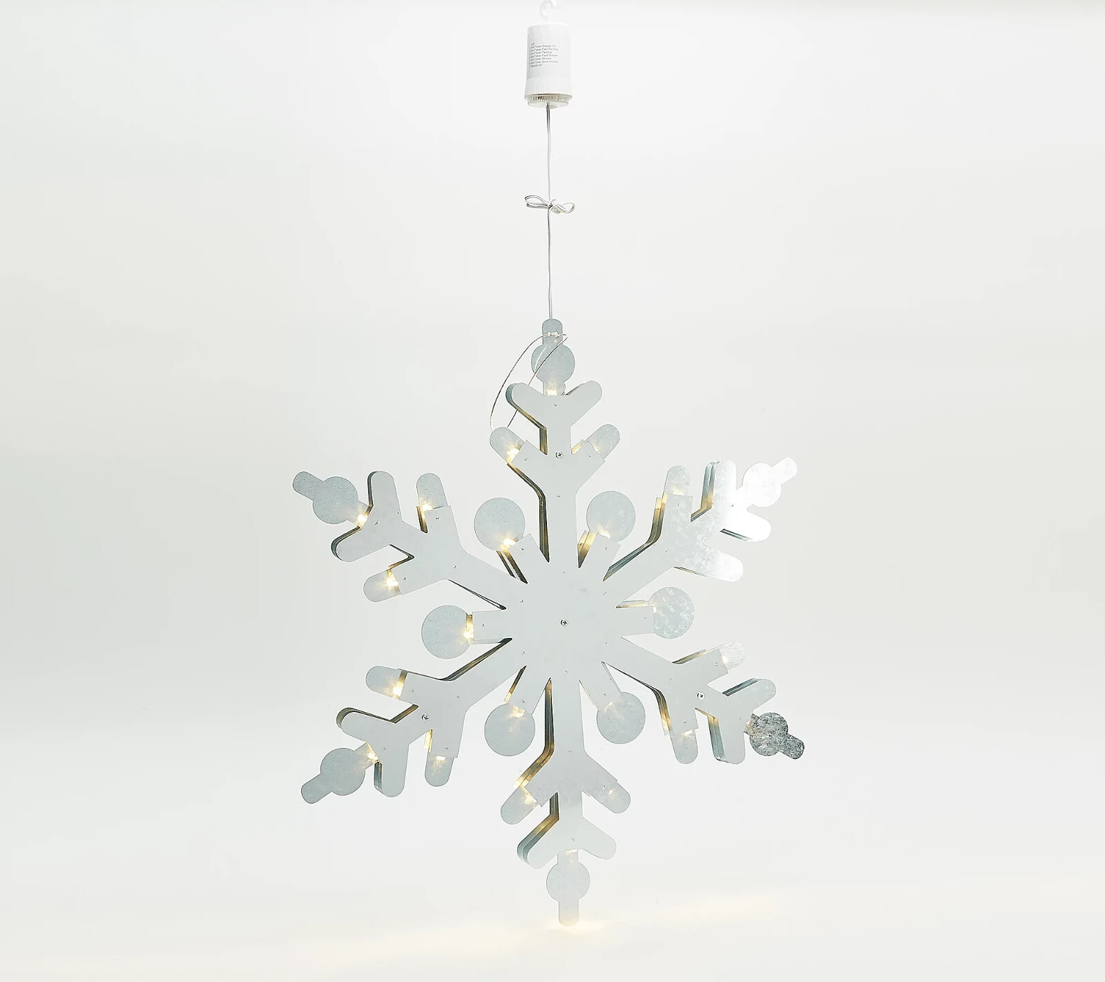 Bethlehem Lights Large 24" Metal Snowflake with LED Backlighting