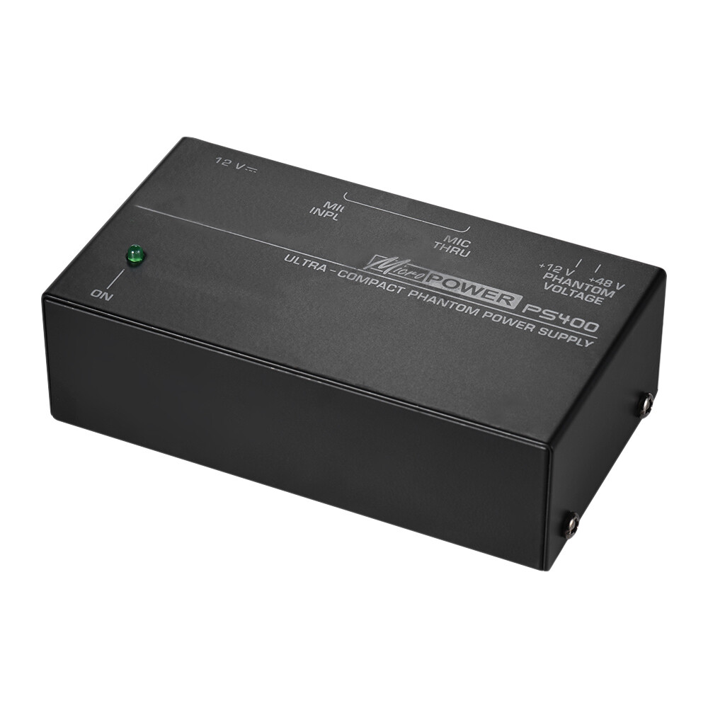 PS400 Universal Microphone Phantom Power Supply 12V/48V Ultra-compact Condenser