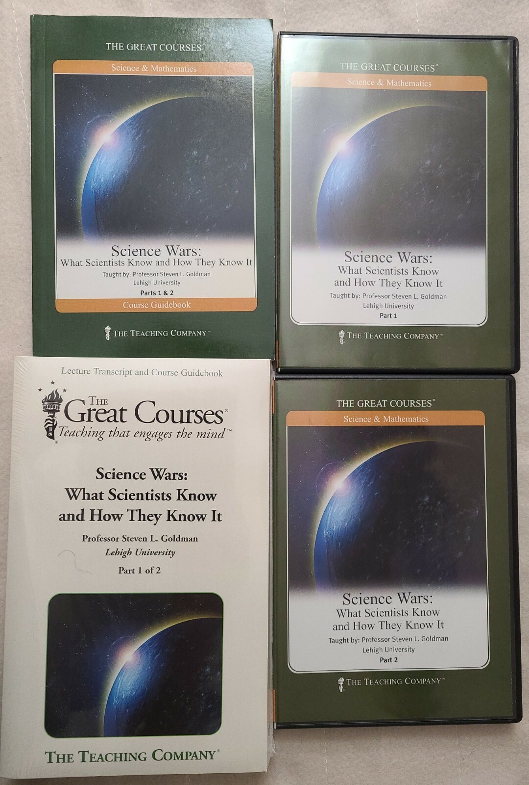 Great Courses Science Wars What Scientists Know 4 DVD Set Guidebook Transcripts