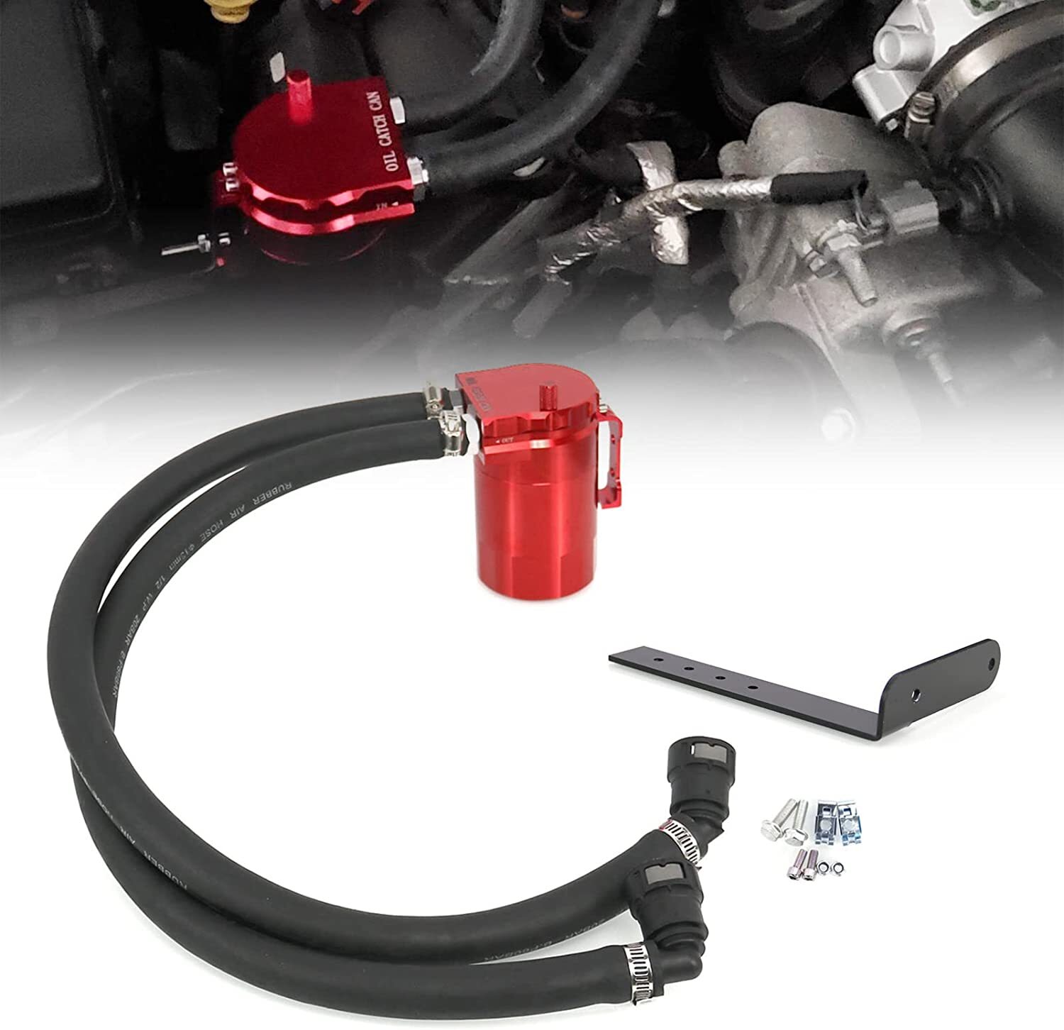 Oil Catch Can Oil Separator for 11-21 Ford F150 5.0L & Raptor 2.7L 3.5L Ecoboost