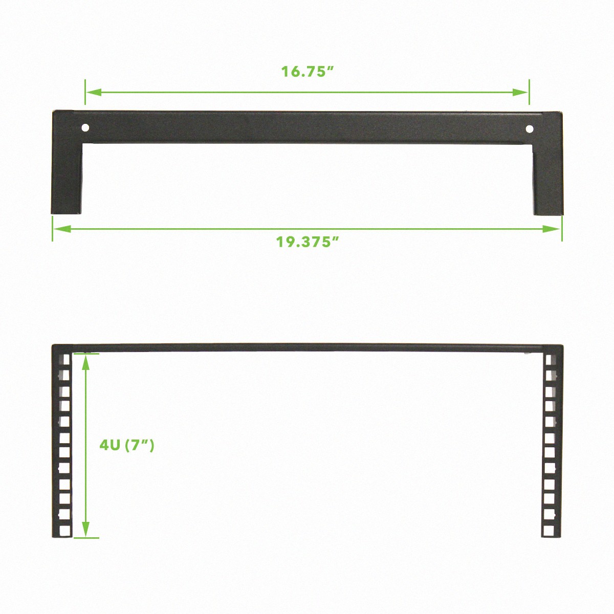 19" Vertical Wall Mount Rack 4U