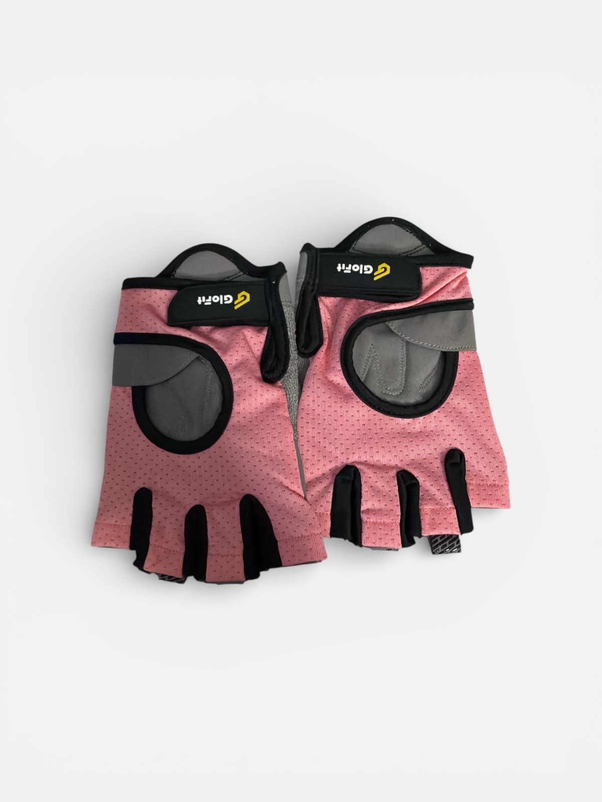 GloFit Workout Gloves For Fitness Weightlifting Cycling Pink - Size L