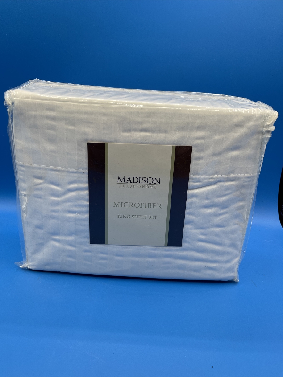 Madison Luxury Home Microfiber King Sheet Set White