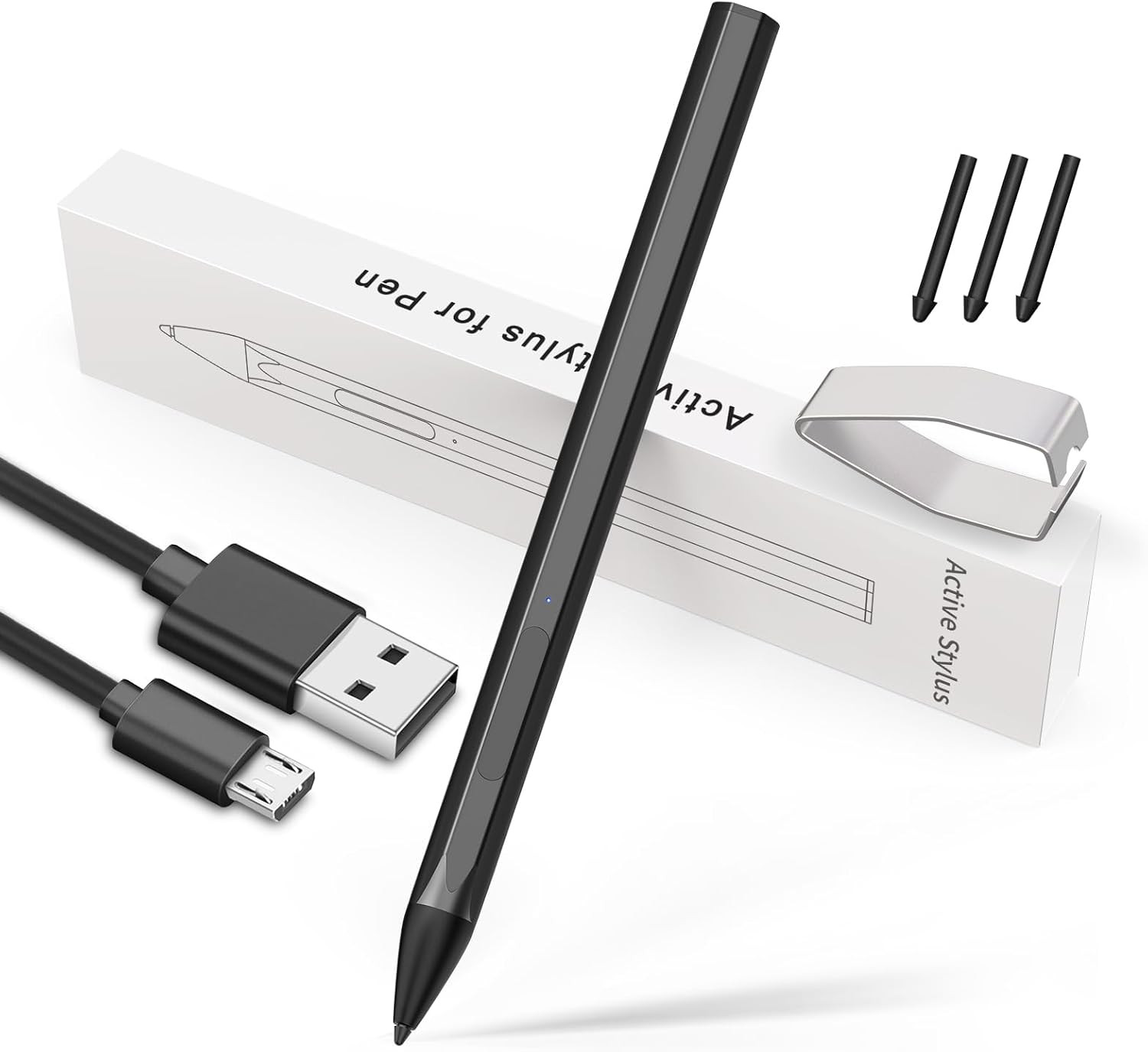 Stylus Pen for Microsoft Surface Pro 11/10/9/X/8/7/6/5/4/3,Surface