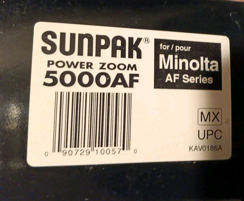 NIB Sunpak PZ5000AF Shoe Mount Flash for Minolta NEW Made In JAPAN