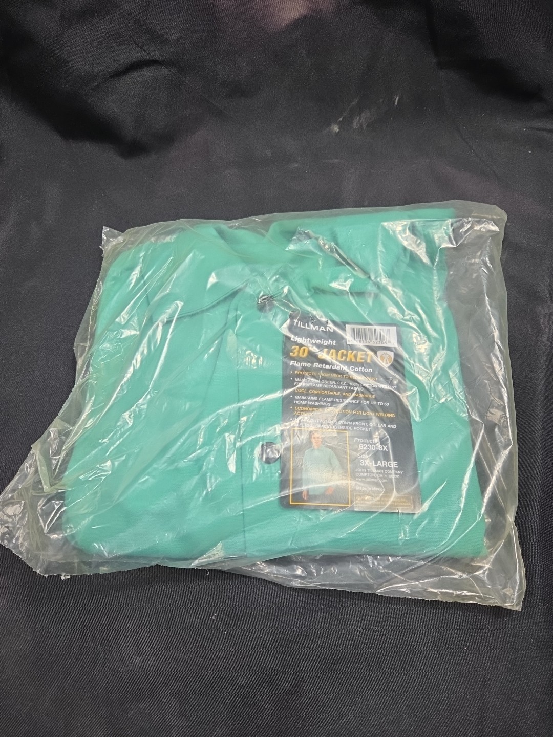 Tillman 6230-3X  - Light Duty Welding Jacket - Green  XXXL