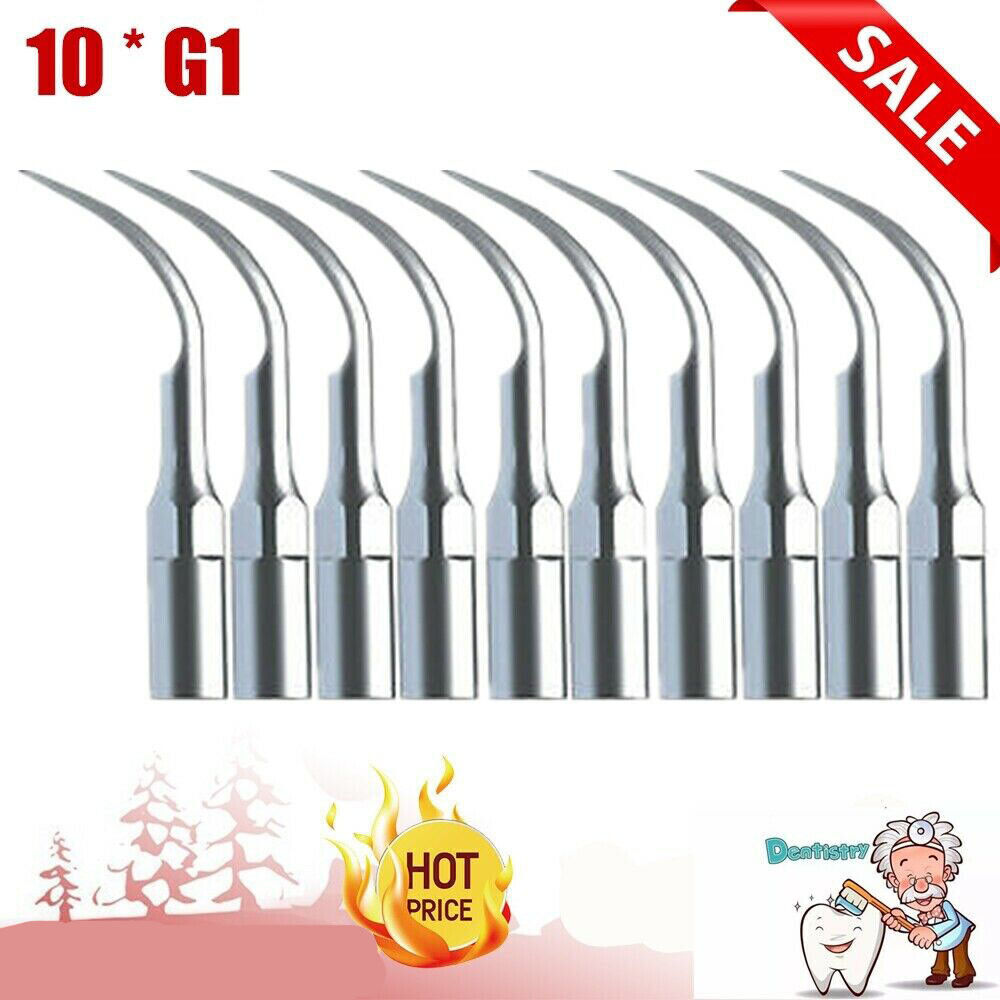 10X Escalador piezoeléctrico dental Punta de escalado G1 para pieza de mano EMS