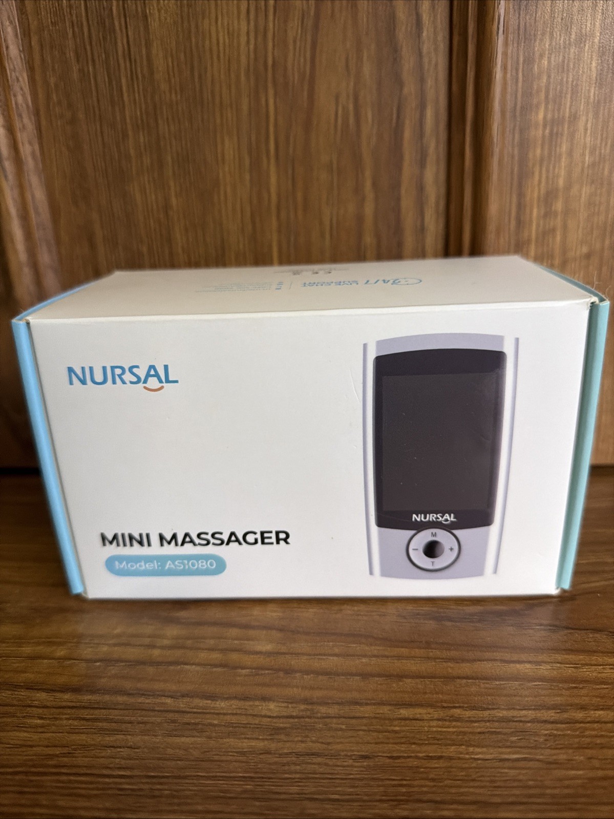 Nursal TENS Unit  Mini Massager AS 1080 Pads, Wires, Pouch, Charger, Manual